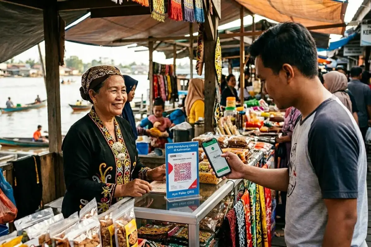 QRIS Dorong UMKM Kalimantan Go Digital, BI Dorong Digitalisasi Transaksi