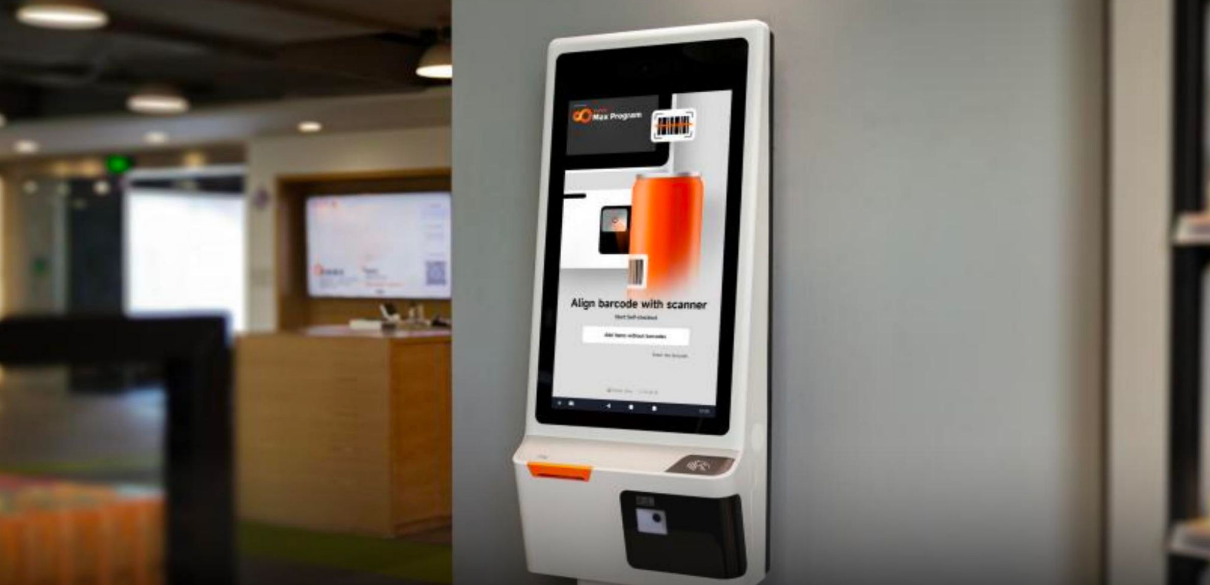 Aktivitas di area kasir